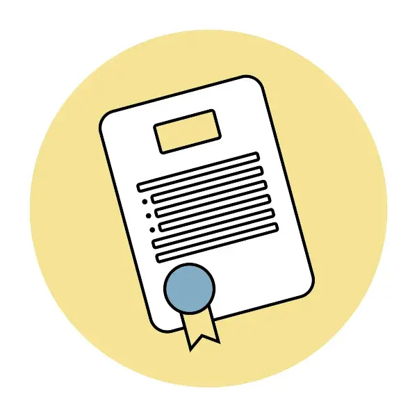 Ilustracion de documento CMR sellado